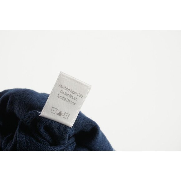 NWOT PJ Salvage Womens XL Navy Blue Striped Crew Brush Knit Sweater Pajama Top - Picture 5 of 7